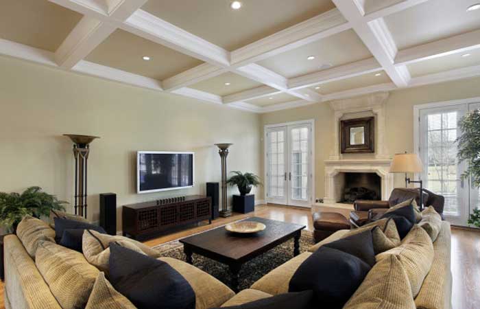 طرح کناف پذیرایی برای زیبایی سالن نشیمن 26 طرح کناف پذیرایی - طرحهای سقف کاذب برای سالن