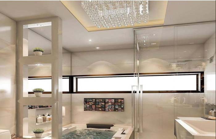 سقف کاذب گچی - حمام