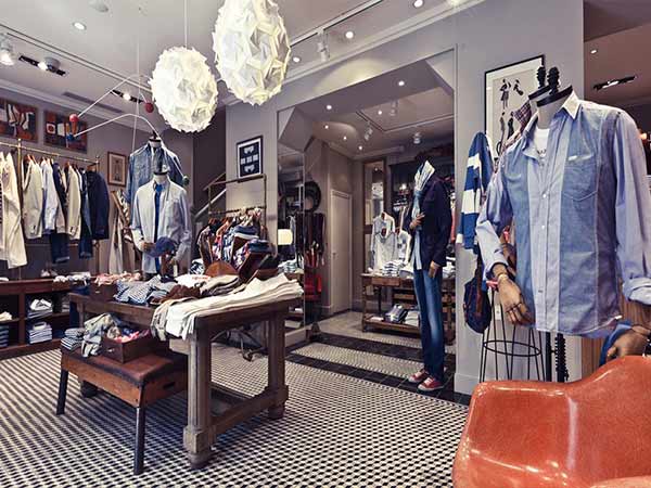 دکوراسیون مغازه - دکوراسیون بوتیک مردانه با طراحی متفاوت