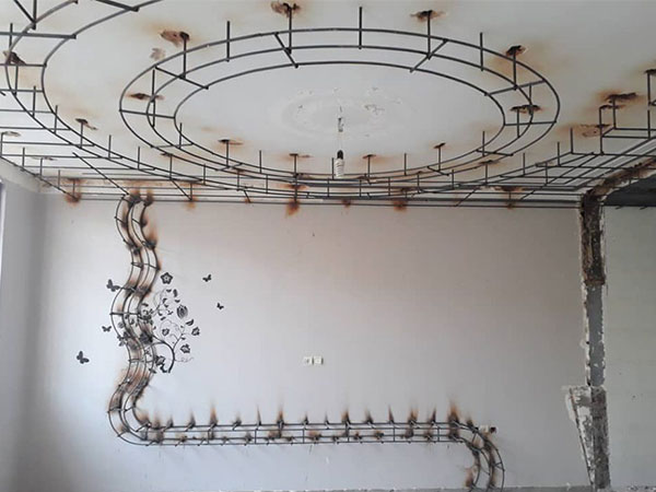 کناف بهتر است یا رابیتس -زمان اجرای کار در کناف و در نور مخفی با گچ کاری و رابیتس