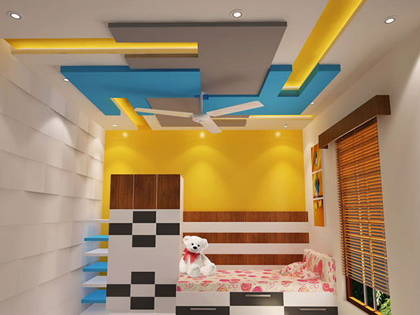 سقف کاذب اتاق خواب کودک -تزیینات مناسب سقف اتاق کودک چیست؟