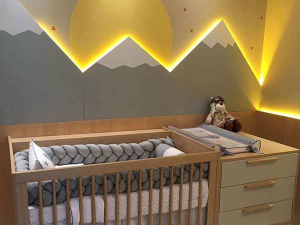 سقف کاذب اتاق خواب کودک - دیوارپوش در اتاق کودک