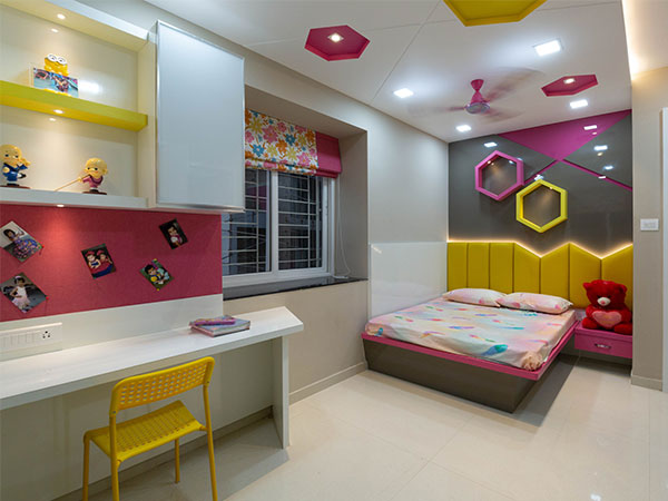 سقف کاذب اتاق خواب کودک - نورپردازی مناسب اتاق کودک