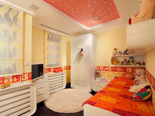 سقف کاذب اتاق خواب کودک - سقف کاذب کناف در اتاق کودک