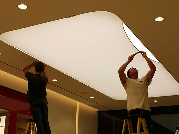 سقف لابل - جنس، وزن و انعطاف پذیری سقف کشسان و کناف