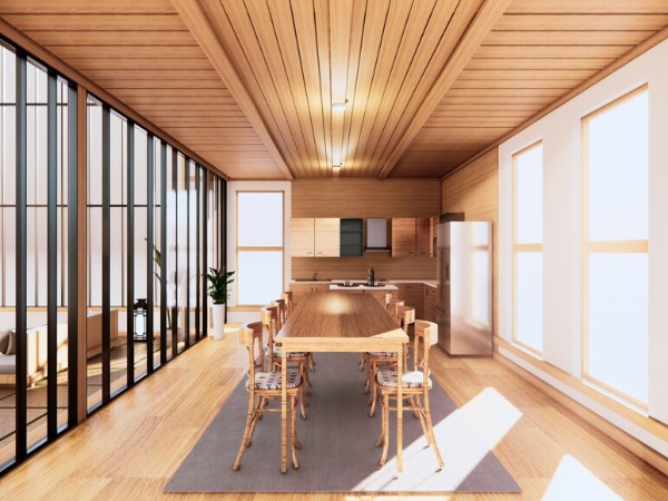 سقف کاذب چوبی