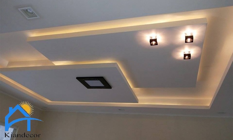نمونه کار کناف سقف برای هال کوچک