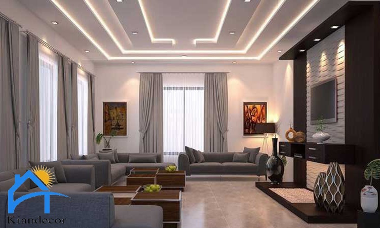 نورپردازی سقف کناف برای سقف کوتاه