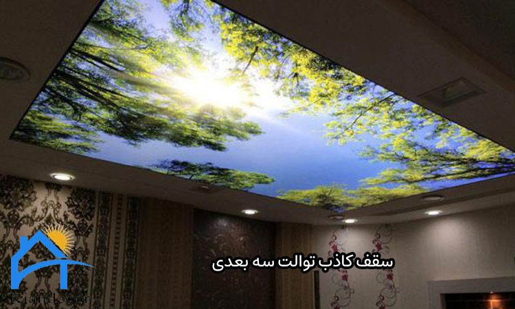 سقف کاذب توالت سه بعدی