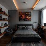 کناف اتاق خواب پسرانه