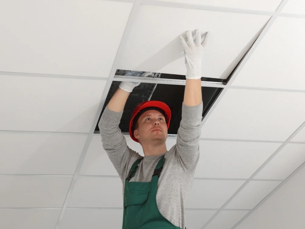 نحوه برداشتن سقف کاذب سرویس بهداشتی