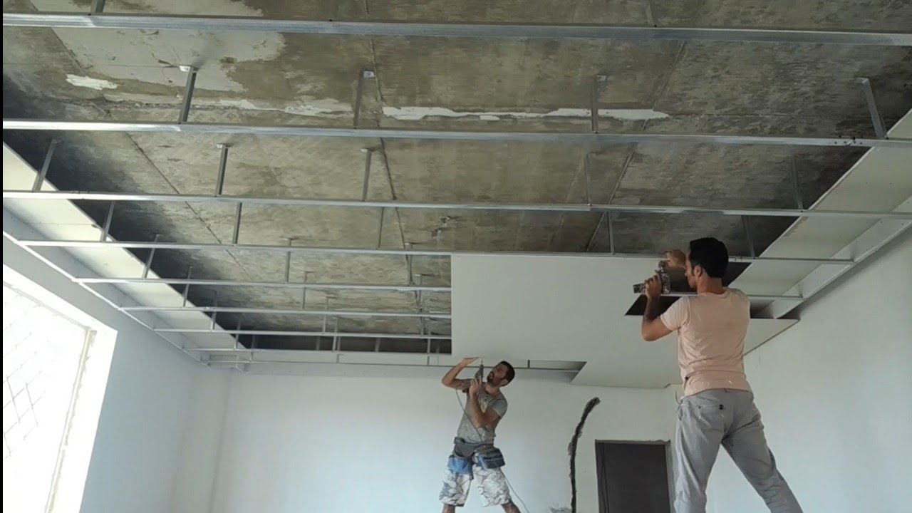 نصب پنل کناف ساده