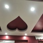 کناف اتاق خواب طرح قلب