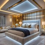 طراحی سقف اتاق خواب مدرن