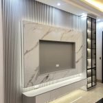 کناف پشت تلویزیون مربع