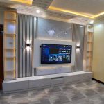 کناف پشت تلویزیون مربع