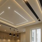 کناف سقف پذیرایی ساده و شیک