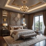 سقف کاذب اتاق خواب مدرن