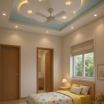 کناف اتاق کودک ماه و ستاره